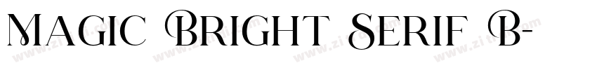 Magic Bright Serif B字体转换 Magic Bright Serif B字体转换